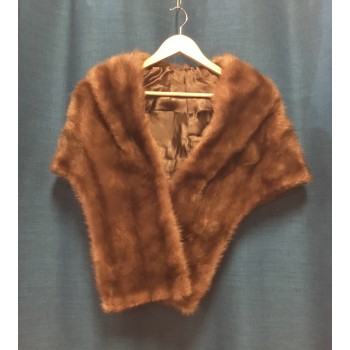 Brown Fur Stole #2 ADULT HIRE